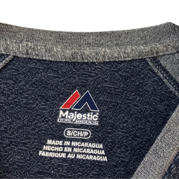 Women's Majestic Navy Seattle Seahawks Three-Quarter Sleeve T-Shirt Size Small - Picture 7 of 9